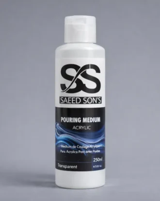 Acrylic Pouring Medium – 250ml Transparent Professional Fluid Art Medium for Acrylic Paint | Smooth Flow & Gloss Finish