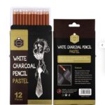 Charcoal Pencils white 12pc Set