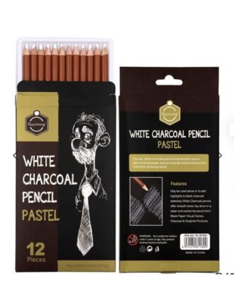 Charcoal Pencils white 12pc Set