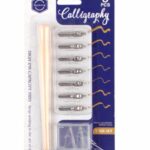 Calligraphy Nib Pen Set With Wooden Holder 8 Pcs